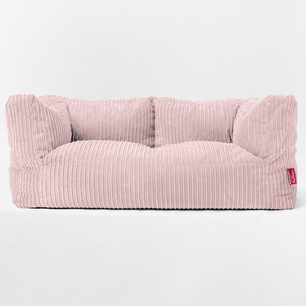 'The Albert'  Puf Sofá 2 plazas - Pana Clásica Rosa Claro 01