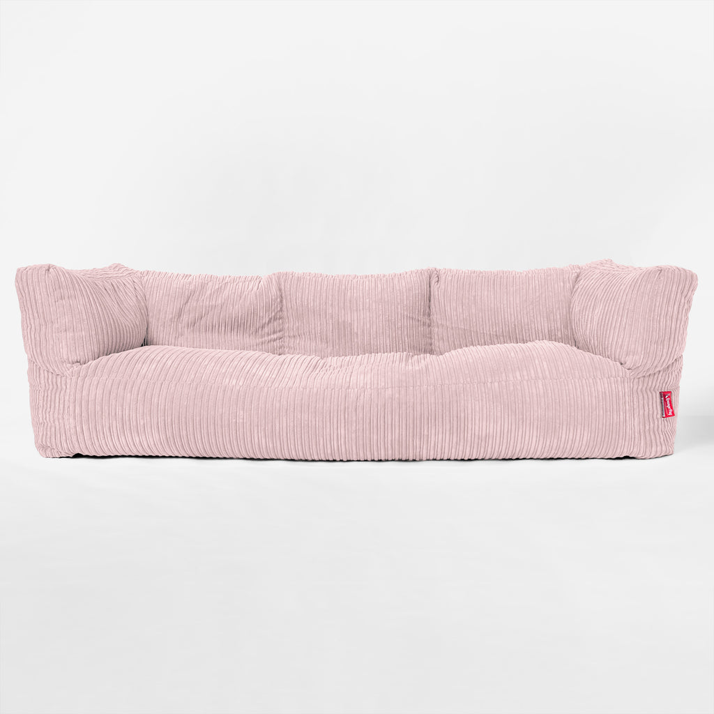 'The Albert'   Puf Sofá 3 plazas - Pana Clásica Rosa Claro 01
