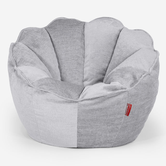 Puf Saco Natalia - Chenille Gris 01
