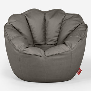 Puf Saco Natalia - Cuero Vegano Gris