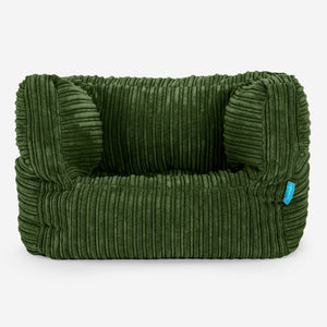 Puf Silla Alberto para Niños 1-5 años - Pana Clásica Bosque Verde