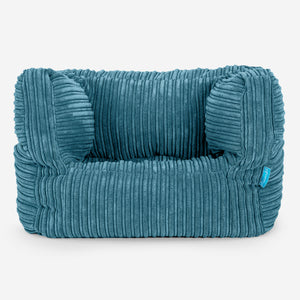 Puf Silla Alberto para Niños 1-5 años - Pana Clásica Egeo Azul
