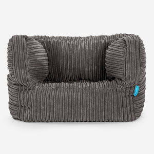 Puf Silla Alberto para Niños 1-5 años - Pana Clásica Grafito