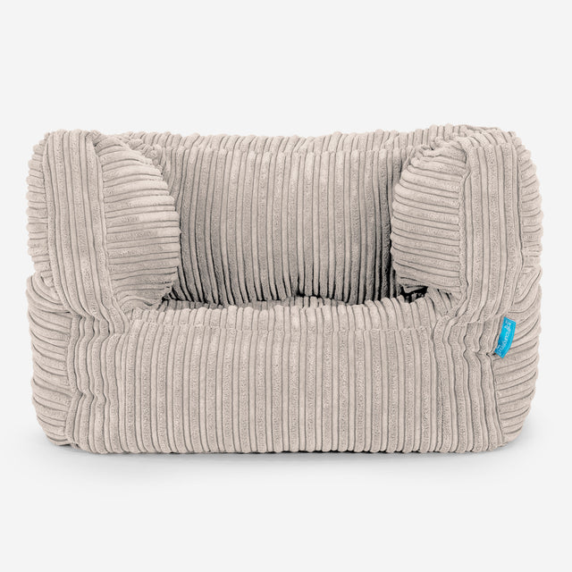 Puf Silla Alberto para Niños 1-5 años - Pana Clásica Marfil 01