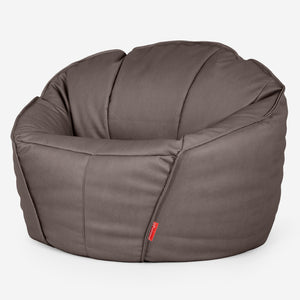 Puf Silla de Juego Clasica Máxima - Cuero Vegano Chocolate