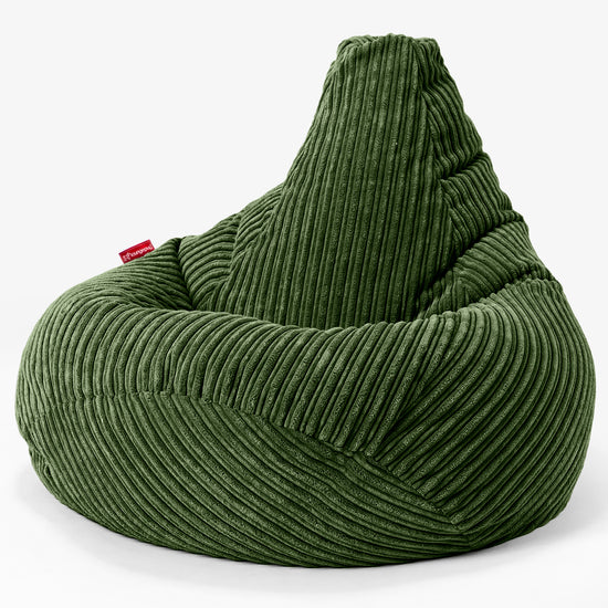 Puf Silla de Juego para Niños de 6 a 14 años - Pana Clásica Bosque Verde 02