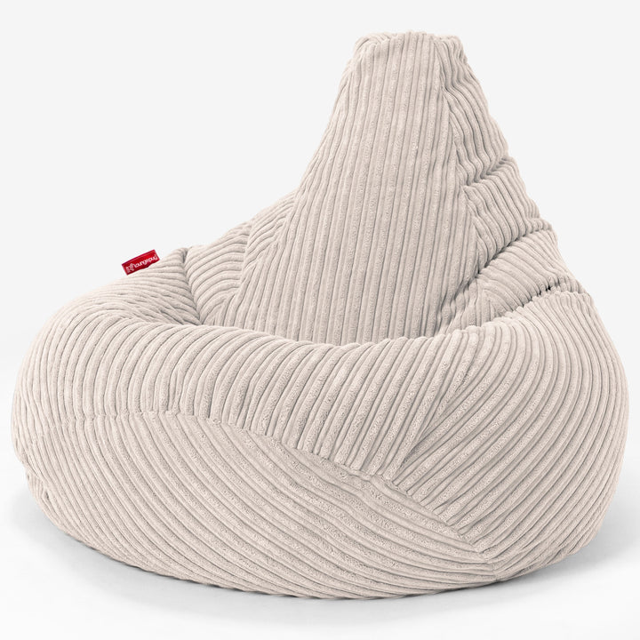 Puf Silla de Juego para Niños de 6 a 14 años - Pana Clásica Marfil 02