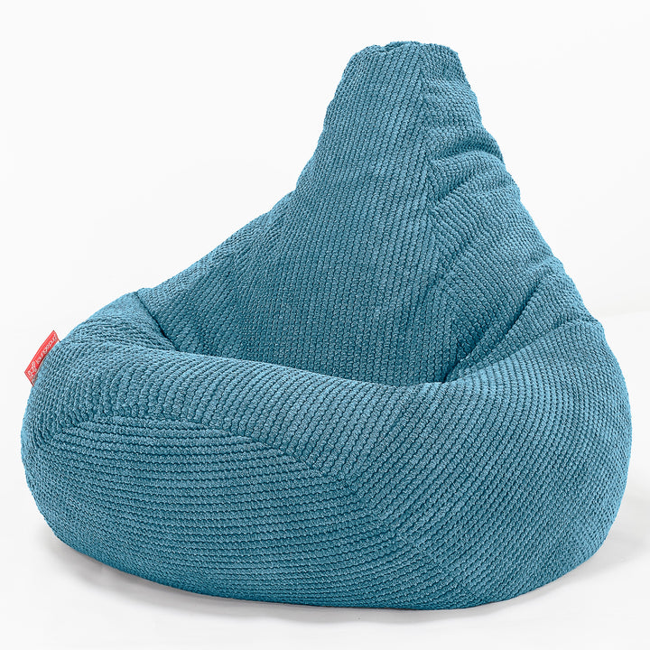 Puf Silla de Juego para Niños de 6 a 14 años - Pompón Egeo Azul 02