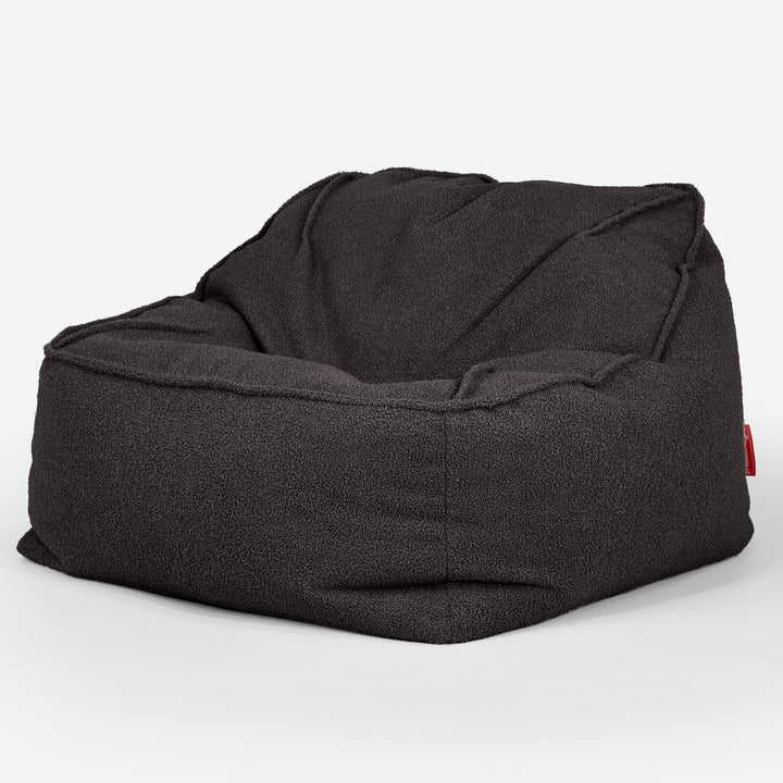 Puf Silla Encorvada - Boucle Grafito_03