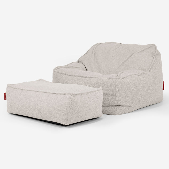 Puf Silla Encorvada - Boucle Marfil_02