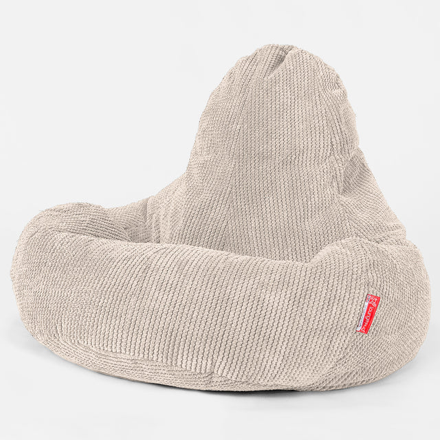 Puf Ultra Lux - Pompón Crema 01