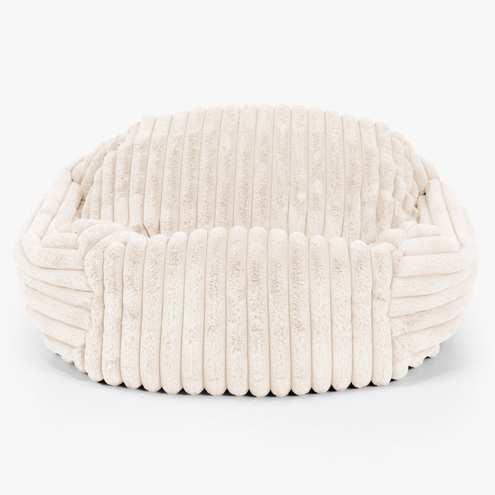Puf Silla Sabina - Pana de Felpa Ultra Crema 01