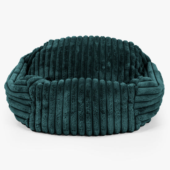 Puf Silla Sabina - Pana de Felpa Ultra Turquesa 01