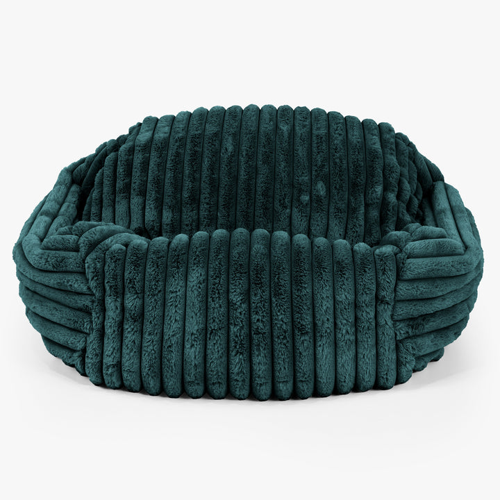 Puf Silla Sabina - Pana de Felpa Ultra Turquesa 01