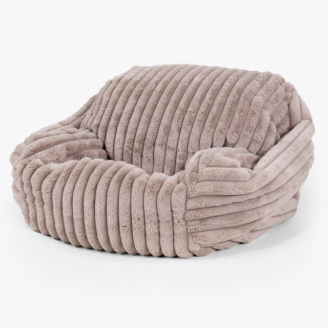 Puf Silla Sabina - Pana de Felpa Ultra Visón 02