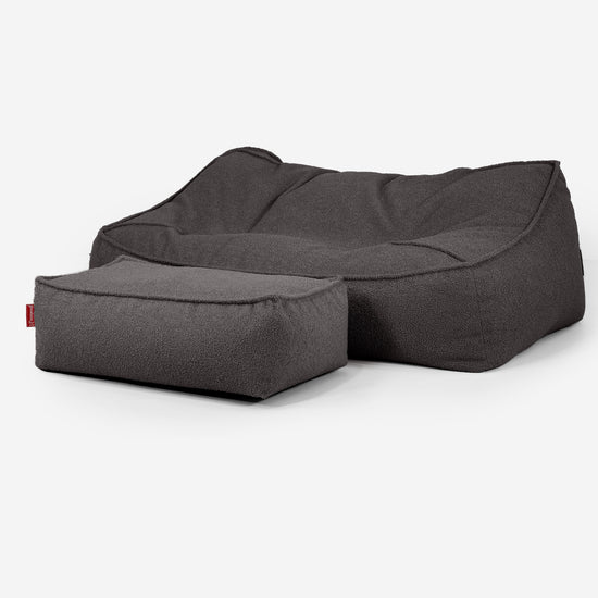 Puf Sillón Encorvado - Boucle Grafito_02