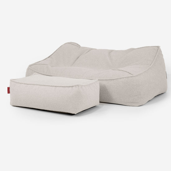 Puf Sillón Encorvado - Boucle Marfil_02