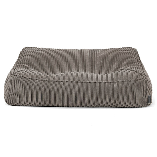 Puf Sillón Encorvado - Pana Clásica Grafito 03