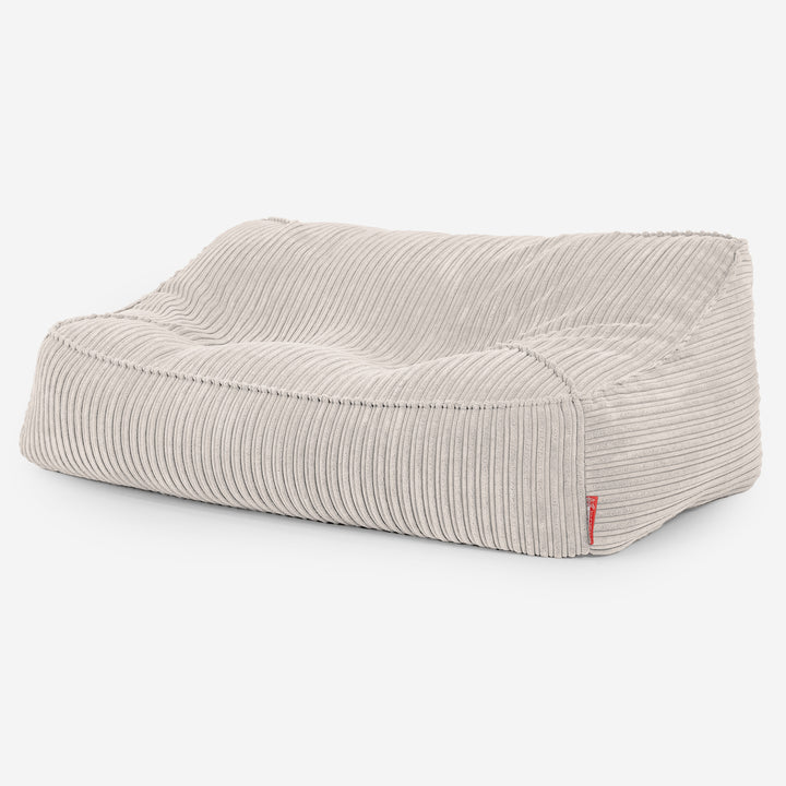 Puf Sillón Encorvado - Pana Clásica Marfil 03