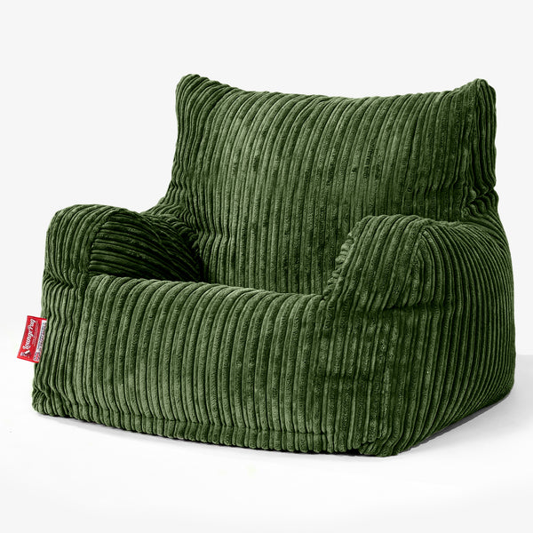 Sillón Puf Teens 6-14 años - Pana Clásica Bosque Verde 01
