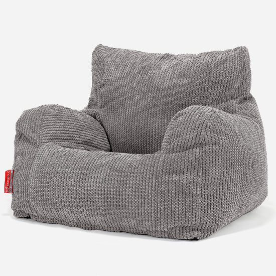 Sillón Puf Teens 6-14 años - Pompón Carbón Gris 02