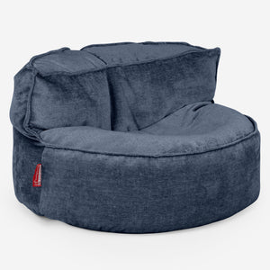 Puf Sofá Chloe - Chenille Azul marino