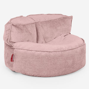 Puf Sofá Chloe - Chenille Rosa