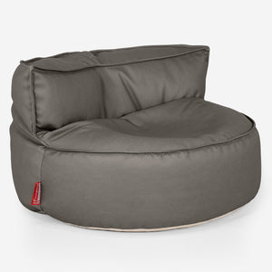 Puf Sofá Chloe - Cuero Vegano Gris