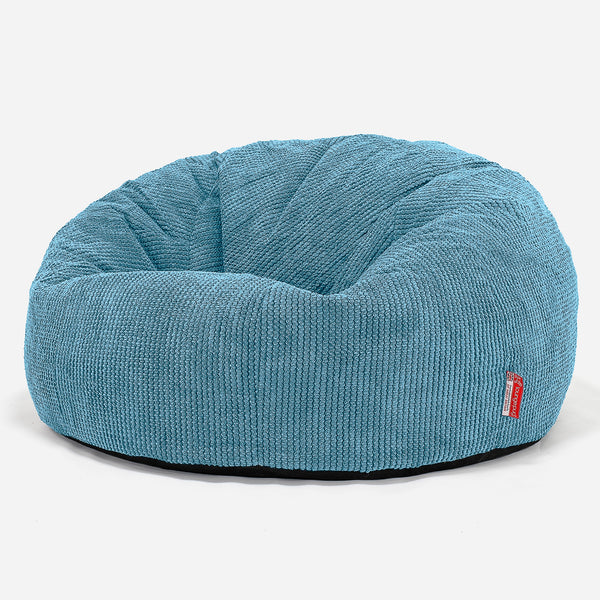 Puf Sofa para Niños de 6 a 14 años - Pompón Egeo Azul 01