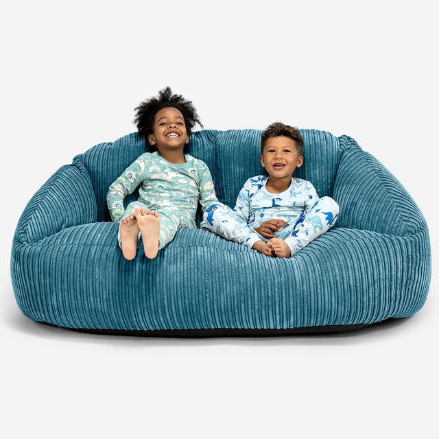 Sofá Gigante Bubble para Niños de 3 a 14 años - Pana Clásica Egeo Azul 01