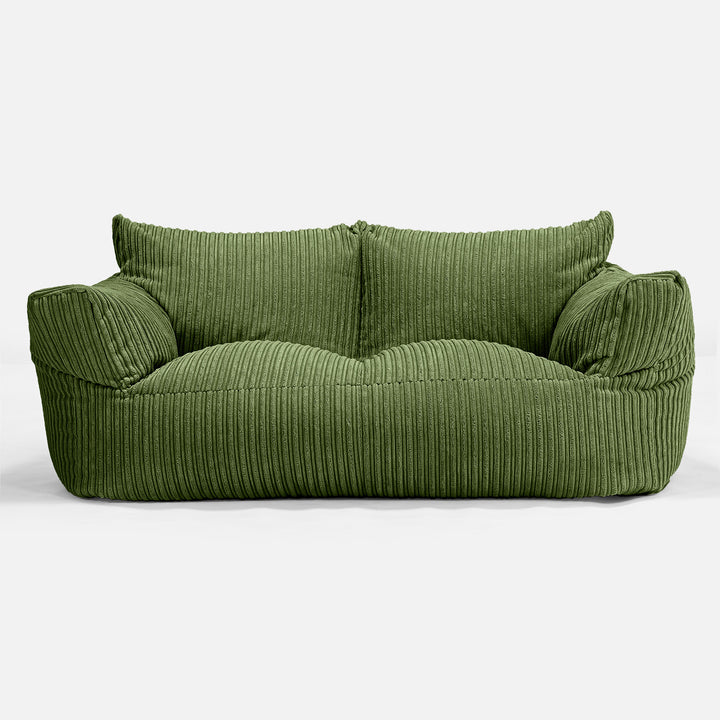 Puf Sofá Josephine - Pana Clásica Bosque Verde 01