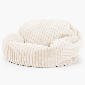 Puf Sofá Sabina - Pana de Felpa Ultra Crema