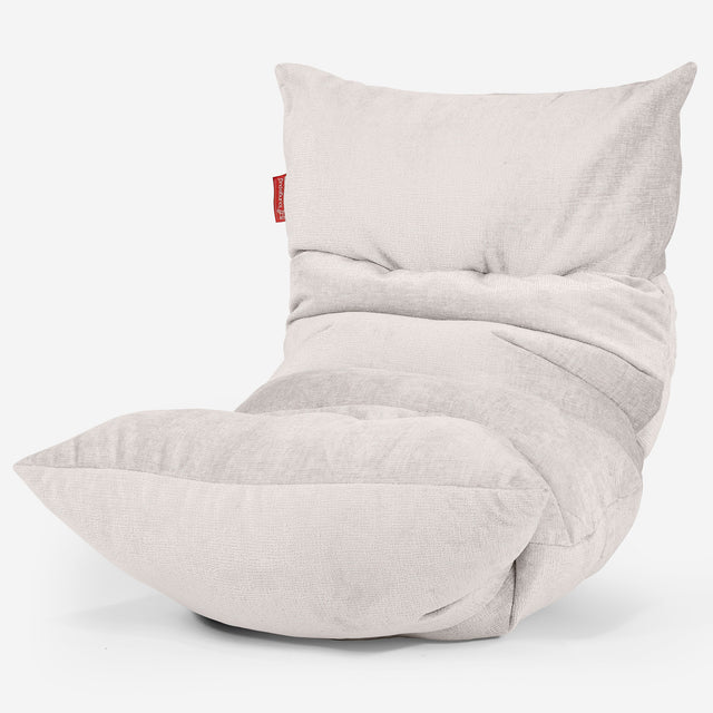 Puf Tumbona Eva - Chenille Crema 01