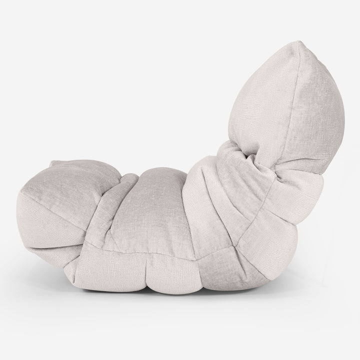 Puf Tumbona Eva - Chenille Crema 02