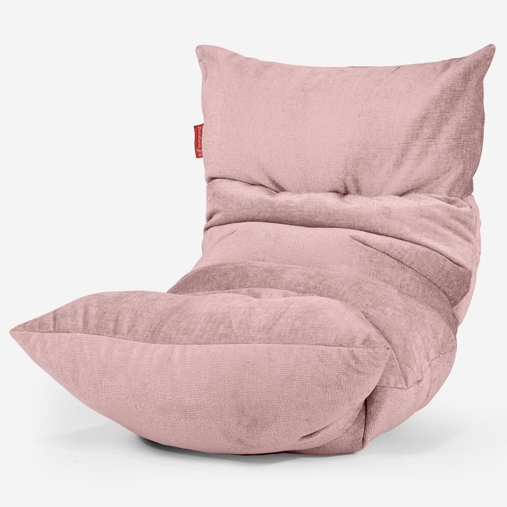 Puf Tumbona Eva - Chenille Rosa 01