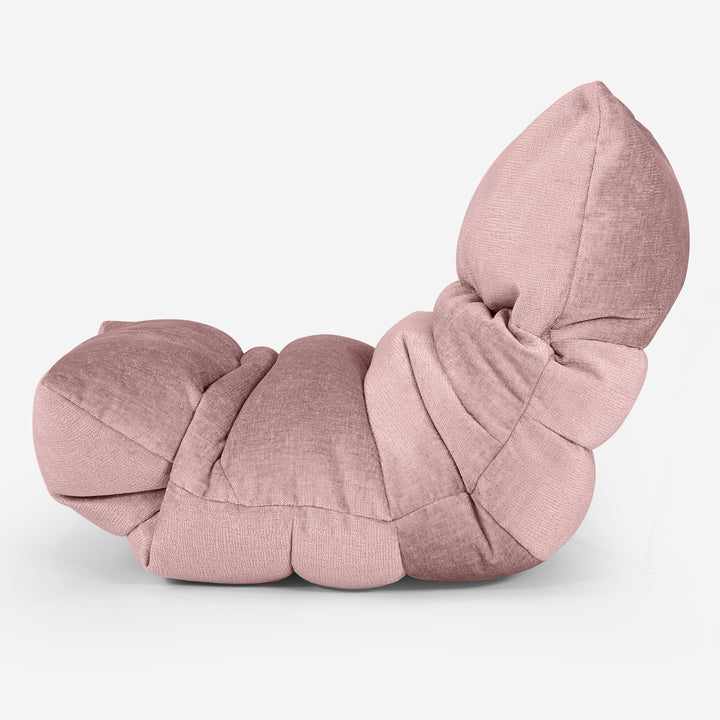 Puf Tumbona Eva - Chenille Rosa 02