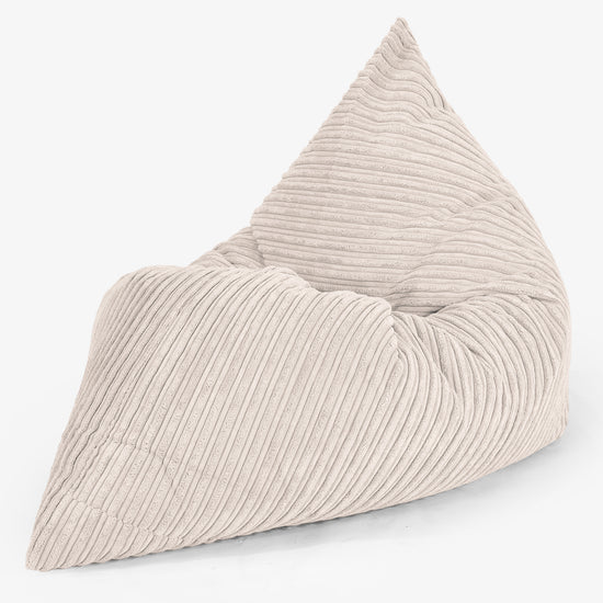 Puff Cama Junior 2-14 años - Pana Clásica Marfil 02