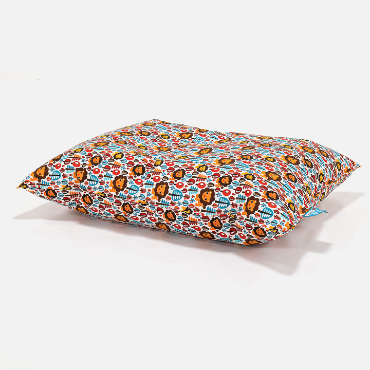 Puff Cama para niños - Estampado Para Niños León 02