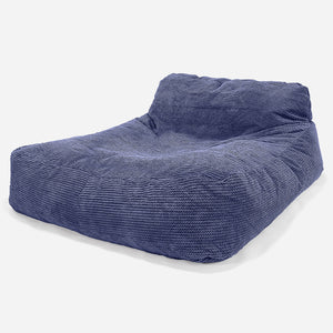Puff Chaise-longue, Doble - Pompón Morado