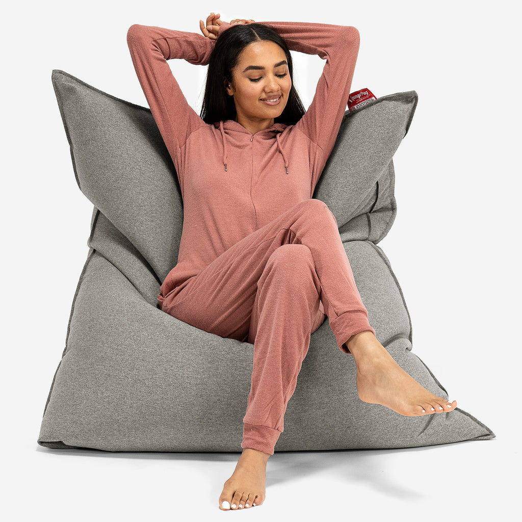 Puff Gigante Cama XL - Lana de Interalli Plata 01
