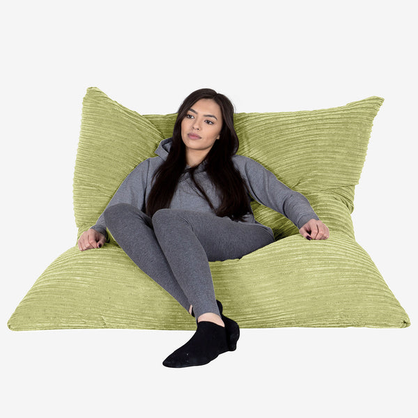 Puff Gigante Cama XL - Pana Clásica Lima 02