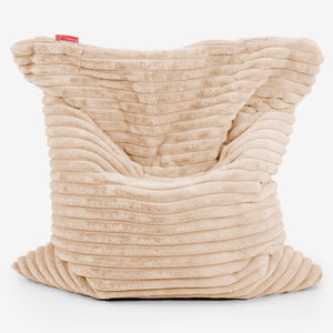Puff Cama Gigante XL - Pana de Felpa Ultra Durazno