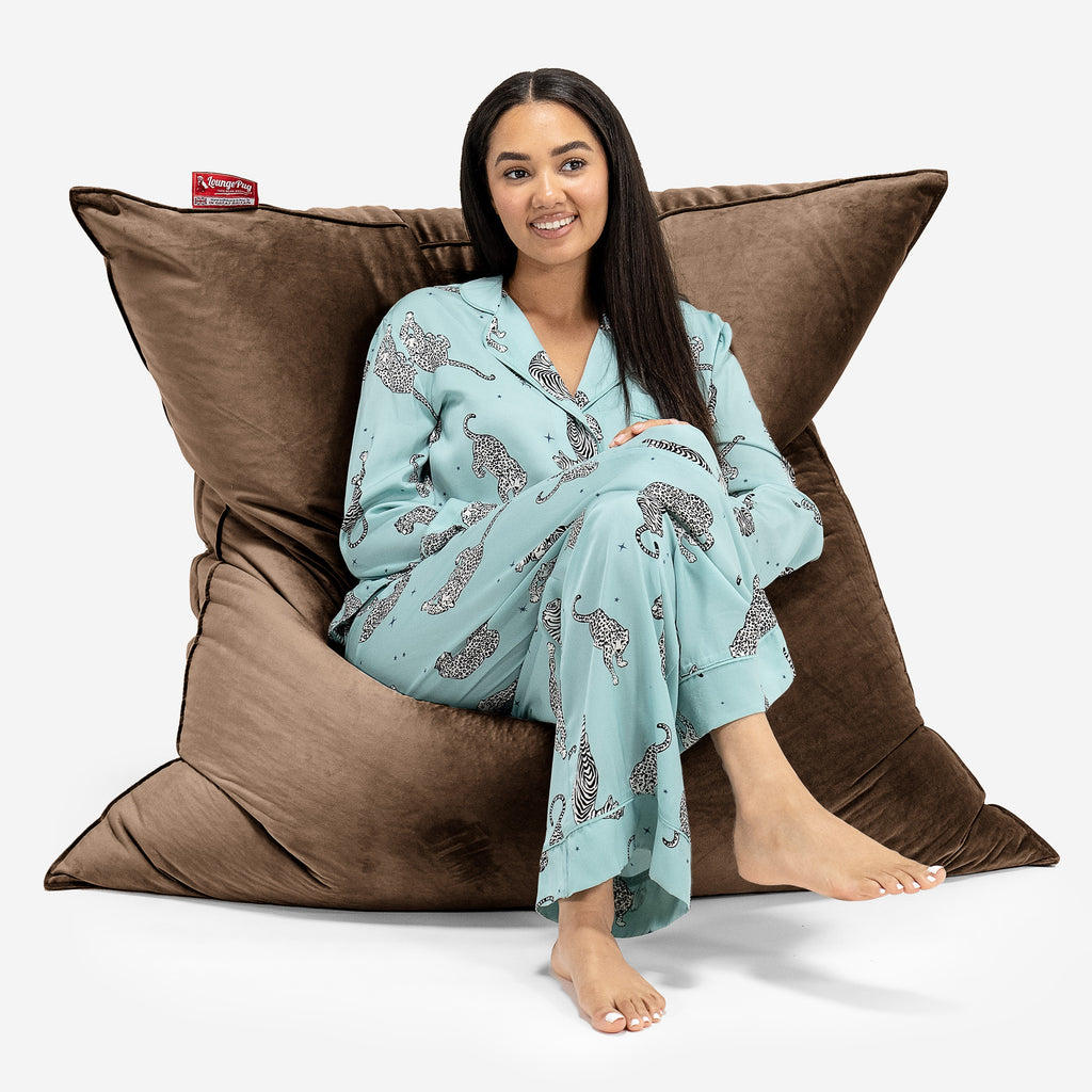 Puff Gigante Cama XL - Terciopelo Expreso 01
