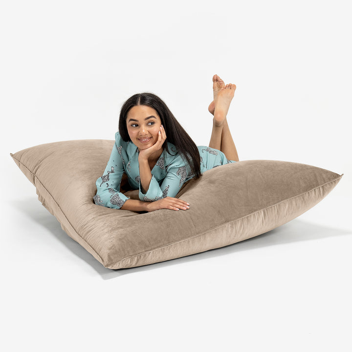 Puff Gigante Cama XL - Terciopelo Visón 03