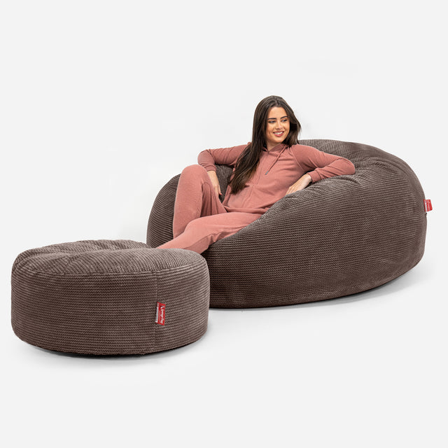 Puff Gigante 'Mega-Mamut' - Pompón Chocolate 02
