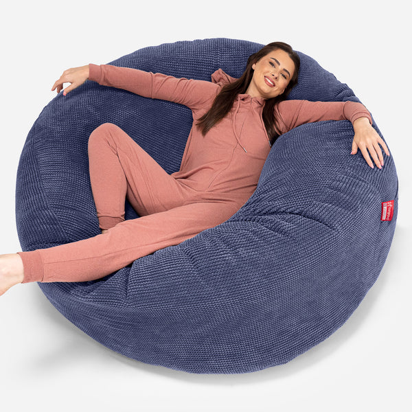 Puff Gigante 'Mega-Mamut' - Pompón Morado 01