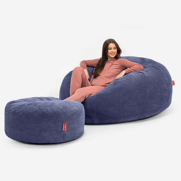 Puff Gigante 'Mega-Mamut' - Pompón Morado 02