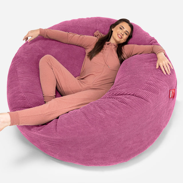 Puff Gigante 'Mega-Mamut' - Pompón Rosa 01