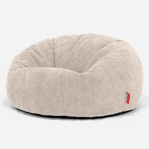 Puff Gigante Sofá Clásica - Pompón Crema