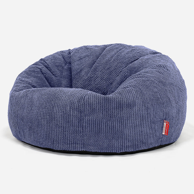 Puff Gigante Sofá Clásica - Pompón Morado 01